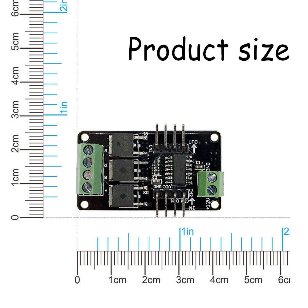 Acxico 1Pcs Full Color RGB LED Strip Driver Module Shield for Arduino UNO R3 STM32 AVR V1.0 for 5V MCU System