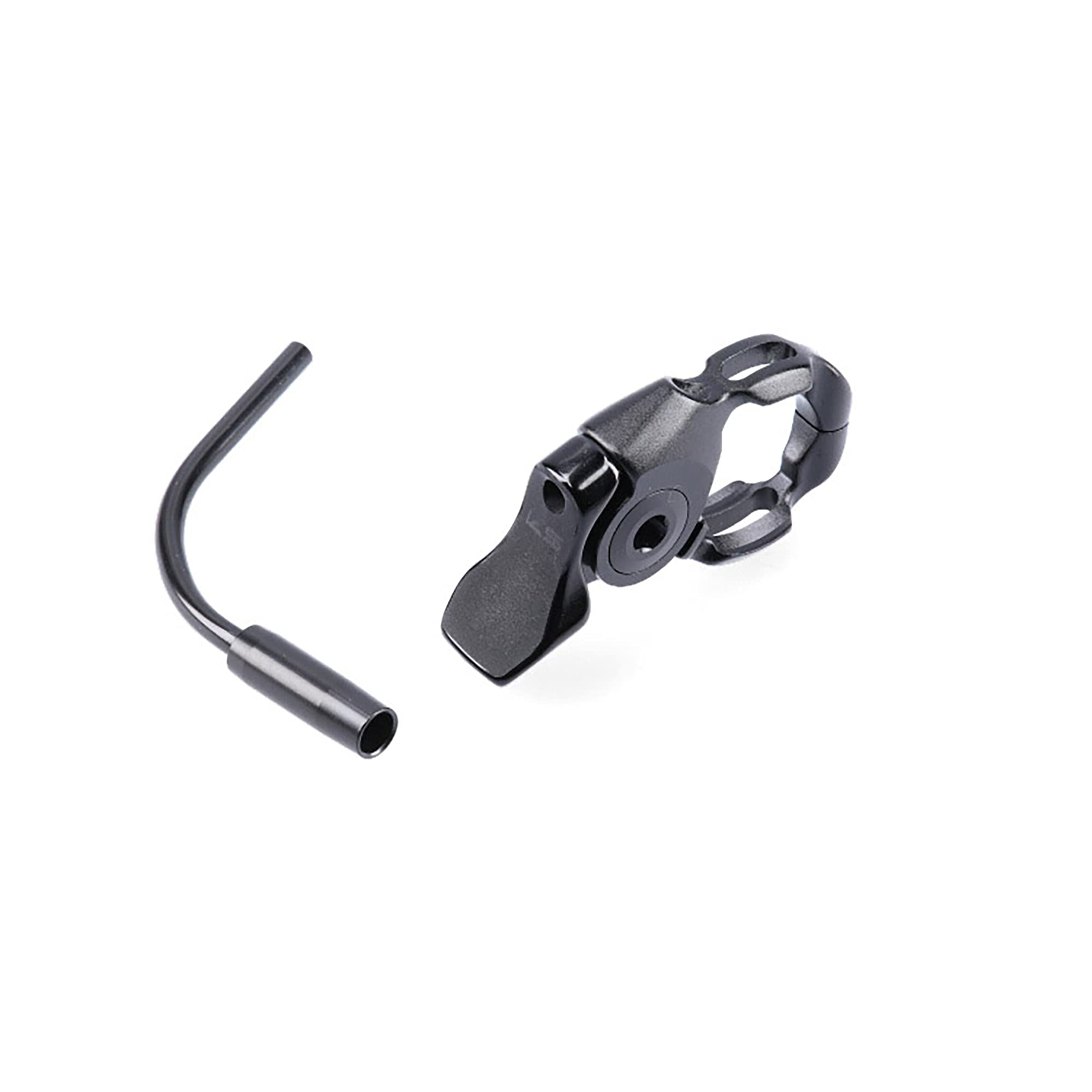 Kindshock KGSL Alloy, KGSL-Alloy, Alloy Remote Lever with Slim Body, Elbow Barrel Adjuster, ODI Lock-On Compatible, Diameter:22.2mm, Black, One Size