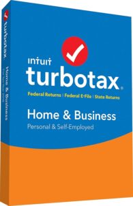 turbotax home & business + state 2018 tax software [pc/mac disc]