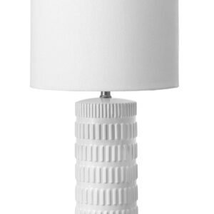 nuLOOM NPT43AA Franklin 25" Ceramic Table Lamp, (Height), White