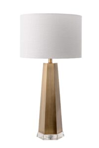 nuloom mct23aa cheyenne 30" metal table lamp, height, white