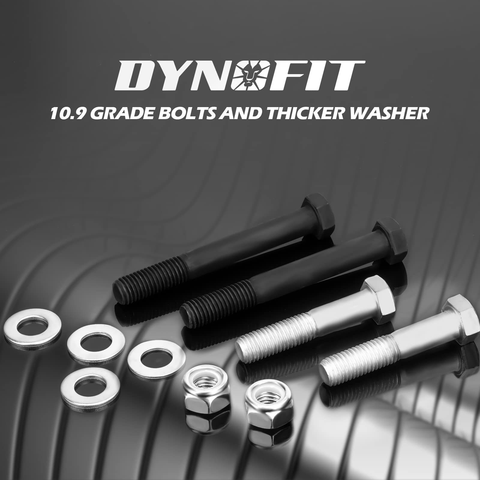 dynofit 2.5" Leveling Lift Kit for 2005-2020 F-250 F350 Super Duty(4WD),2.5 Inch Solid Front Struct Spacers+Shock Extenders for 05-20 Heavy Duty(HD) F250 350 Coil Spring Suspension