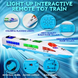 Playee Beautiful 3D Lightning Electric Train Toy with Action Flashing Lights - Bump and Go Trains for 3 Year Old Kids - Electric Toy Train for Kids with Music - Best Creative Gift Toy for Kids