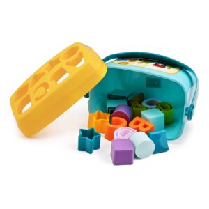 Playkidz Shape Sorter Baby and Toddler Toy, ABC and Shape Pieces, Sorting Shape Game, Developmental Toy for Children 18 Months+