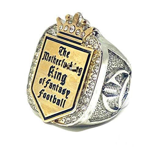 Legacy Rings Fantasy Football Championship Ring Motherf-ing King of Fantasy Football with Display Case (11)