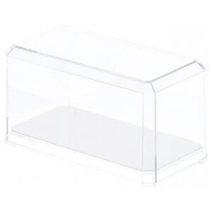 pioneer plastics 164cd clear plastic display case for 1:64 scale cars (mirrored), 3.5" w x 1.625" d x 1.75" h (mailer box), pack of 3