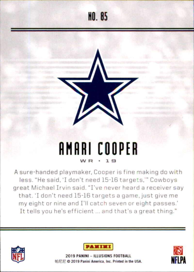 2019 Panini Illusions #85 Amari Cooper Dallas Cowboys Football Card