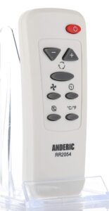 anderic haier ac remote control - replaces haier, amana, ge and danby ac remotes - no programming - rr2054