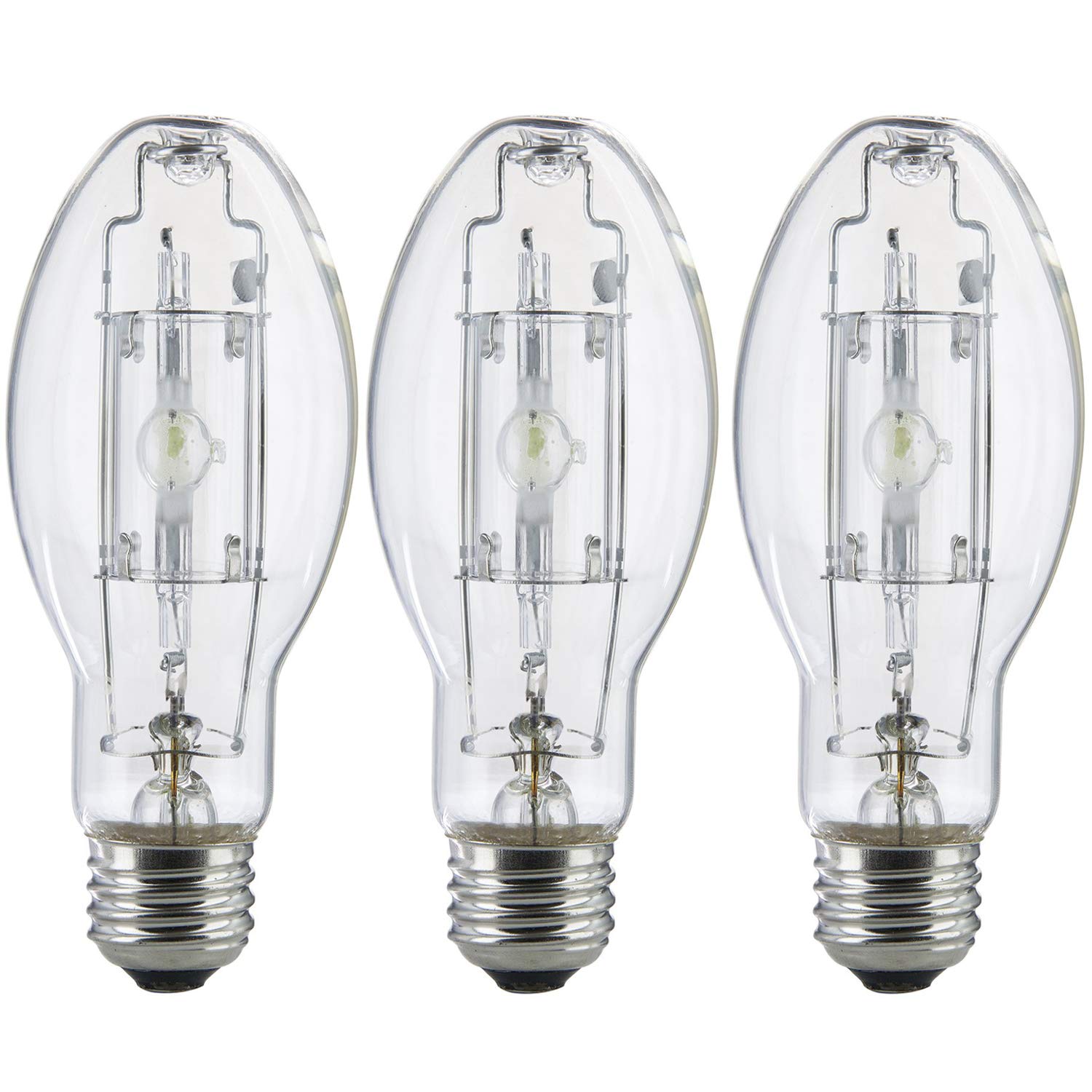 Bluex Bulbs 3 Pack MP100/U/MED 100 Watt Metal Halide ED17 Bulb, Medium Base, Clear Metal Halide Bulb 100W