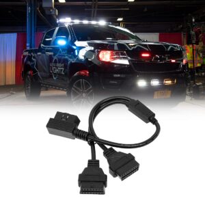 z-flash obd-ii splitter cable and speed turtle | obd-2 emergency warning strobe light flasher