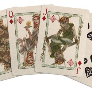 Bicycle Creatures of The FAE Playing Cards Gent Supply, Green