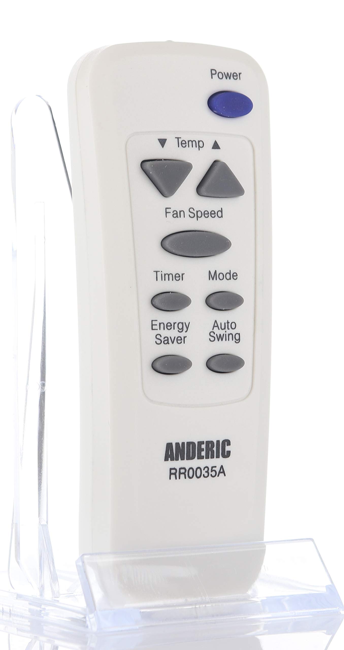 Anderic RR0035A AC Remote Control - Replaces Many LG, GE, Goldstar, Hampton Bay, Kenmore, and Zenith Air Conditioner Transmitters - No Programming Needed - RR0035A