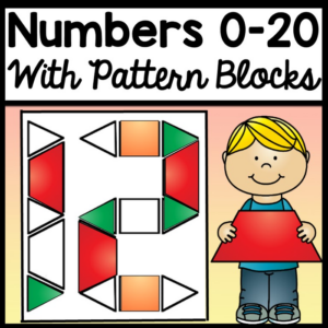 math centers with pattern blocks {numbers 0-20!} {number activities} {math centers}