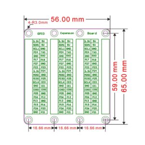 Raspberry Pi 4 Model B 3 x 40 Pin GPIO Adapter Extension Board 1 to 3 GPIO Module for Orange Pi Raspberry Pi 4B/3B+/3B