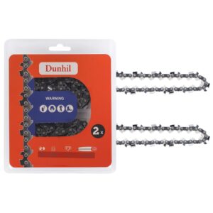 dunhil pack of 2 18 inch chainsaw chains .325 inch gauge .050 inch pitch 72 drive links for echo homelite mcculloch poulan