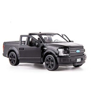 tgrcm-cz 1/36 scale f150 pickup truck casting car model, zinc alloy toy car for kids, pull back vehicles toy car for toddlers kids boys girls (black)