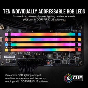 Corsair VENGEANCE RGB PRO DDR4 32GB (2x16GB) 3200MHz CL16 Intel XMP 2.0 iCUE Compatible Computer Memory - Black (CMW32GX4M2E3200C16)