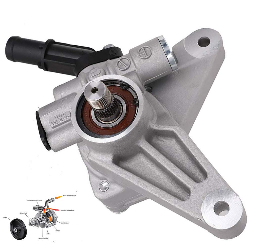 Power Steering Pump for 2005-2008 Honda Pilot 2005-2010 Honda Odyssey 2007-2013 Acura MDX Replace # 56110-RGL-A03 56110-PVJ-A01 56110-RYE-A02 Power Assist Pump