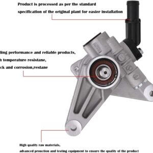 Power Steering Pump for 2005-2008 Honda Pilot 2005-2010 Honda Odyssey 2007-2013 Acura MDX Replace # 56110-RGL-A03 56110-PVJ-A01 56110-RYE-A02 Power Assist Pump
