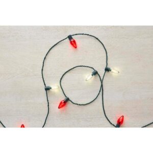 home accents holiday 25 ft. 25-light led red & white c9 super bright string light ty417-1915rsw
