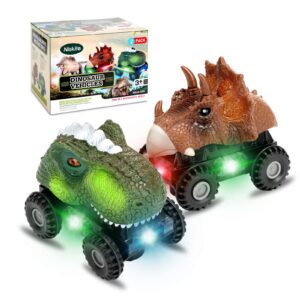 Niskite Dinosaur Toys for 2 Year Old Boy: Toddler Boy Toys for 3 Year Old Boys,Dinosaur Toys for Kids 3-5,Dino Car Toys for 2 3 4 Year Old Boy Birthday Gift Ideas