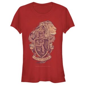 harry potter juniors crew tee, red, x-large