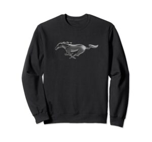 ford mustang modern pony logo sweatshirt