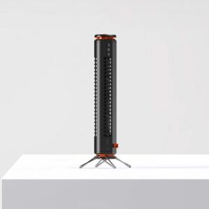 Sharper Image AXIS 12 12" Desktop Airbar Tower Fan with USB, Black