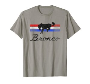 ford bronco logo stripes t-shirt