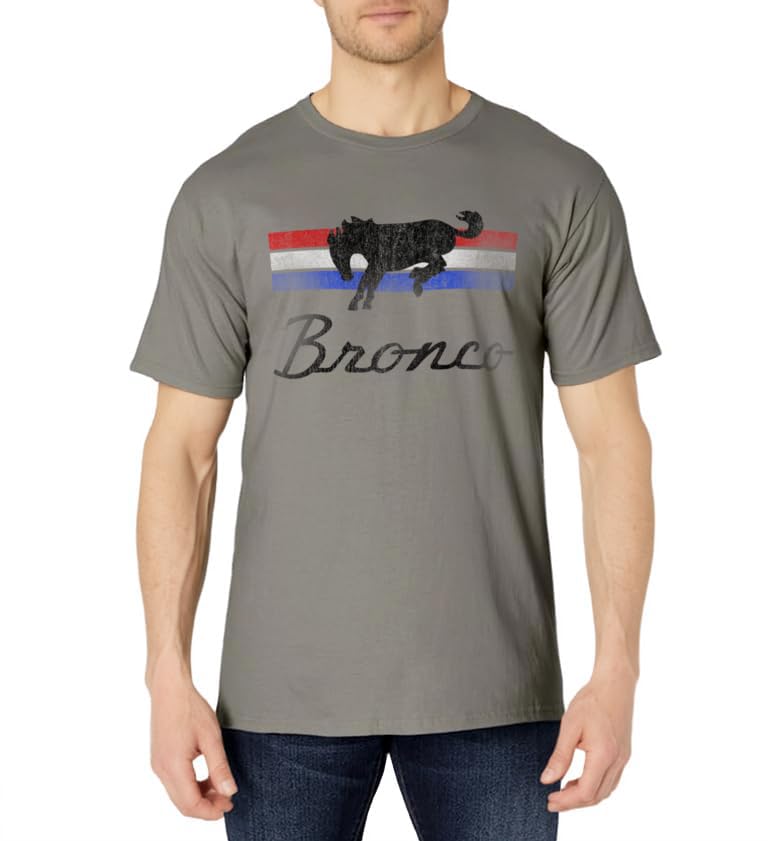 Ford Bronco Logo Stripes T-Shirt