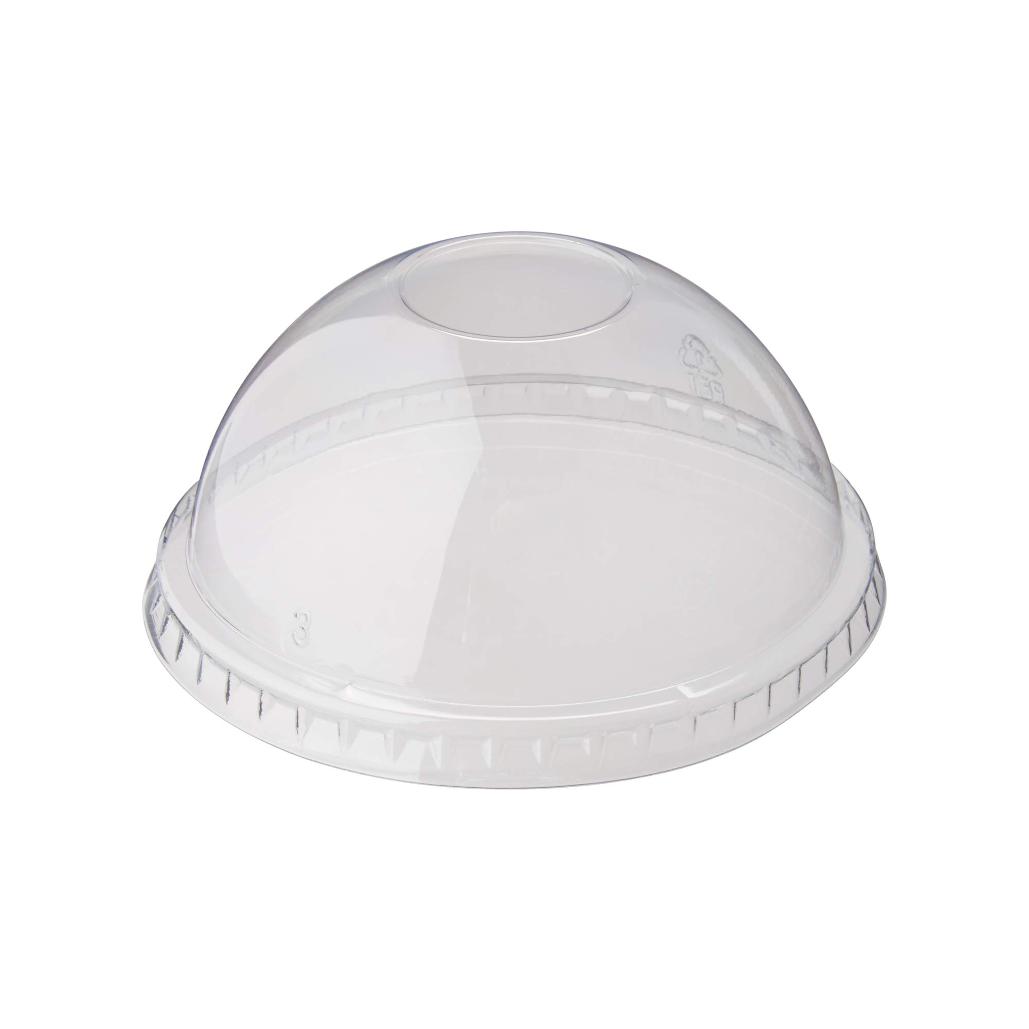 Georgia-Pacific Dixie® Dome Lid for 14-24 oz PETE Cold Cups, DF1424PET, Clear, 100 Lids per Sleeve, 10 Sleeves per Case