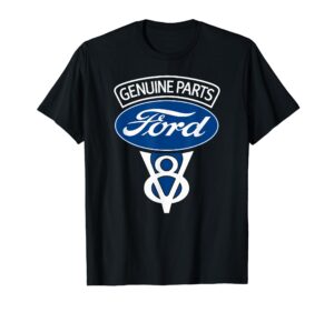 ford v8 genuine parts logo t-shirt