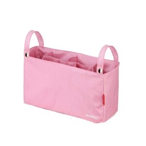 ltdh stroller organizer bag waterproof insert bag universal stroller storage bag for baby accessory organizer with 7 partition (pink)