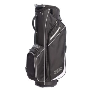 izzo golf izzo ultra-lite cart golf bag with single strap & exclusive features, black, 3.8 pound