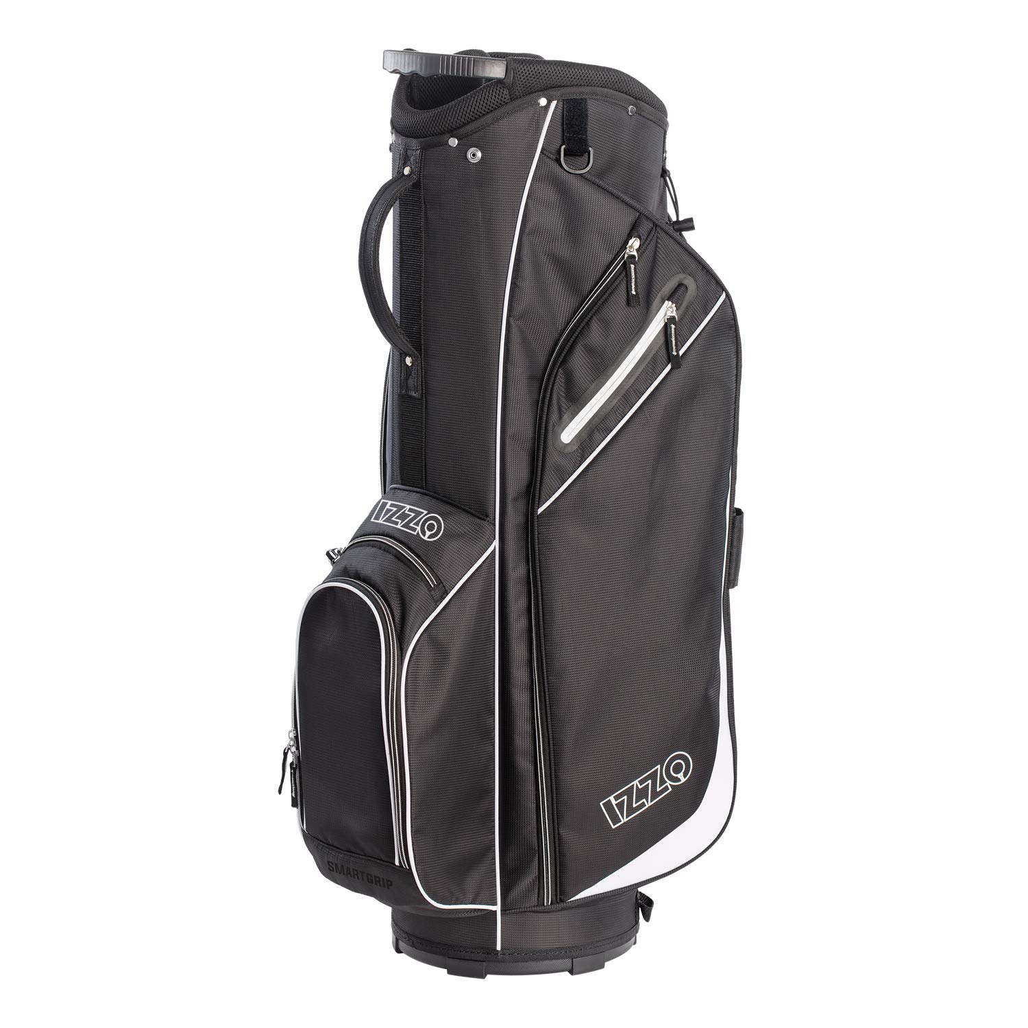 Izzo Golf Izzo Ultra-Lite Cart Golf Bag with Single Strap & Exclusive Features, Black, 3.8 Pound