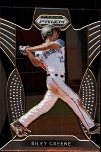 2019 prizm draft baseball #5 riley greene high school official panini collegiate licensed trading card (note any scan streaks seen are not on the card itself)