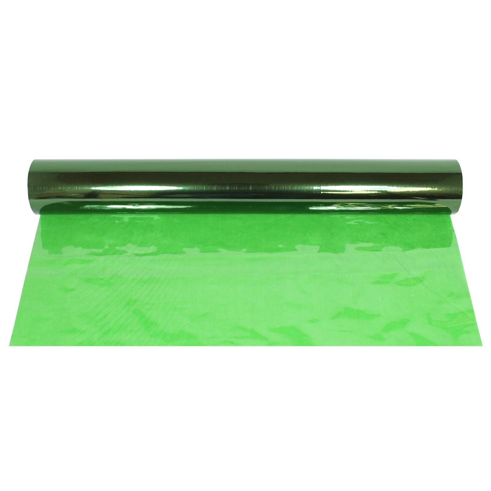 Cellophane Wrap Roll Green | 100’ Ft. Long X 16” in. Wide | 2.3 Mil Thick Transparent Green | Gifts, Baskets, Arts & Crafts, Treats, Cellophane Wrapping Paper | Colorful Cello Christmas, Holiday Color