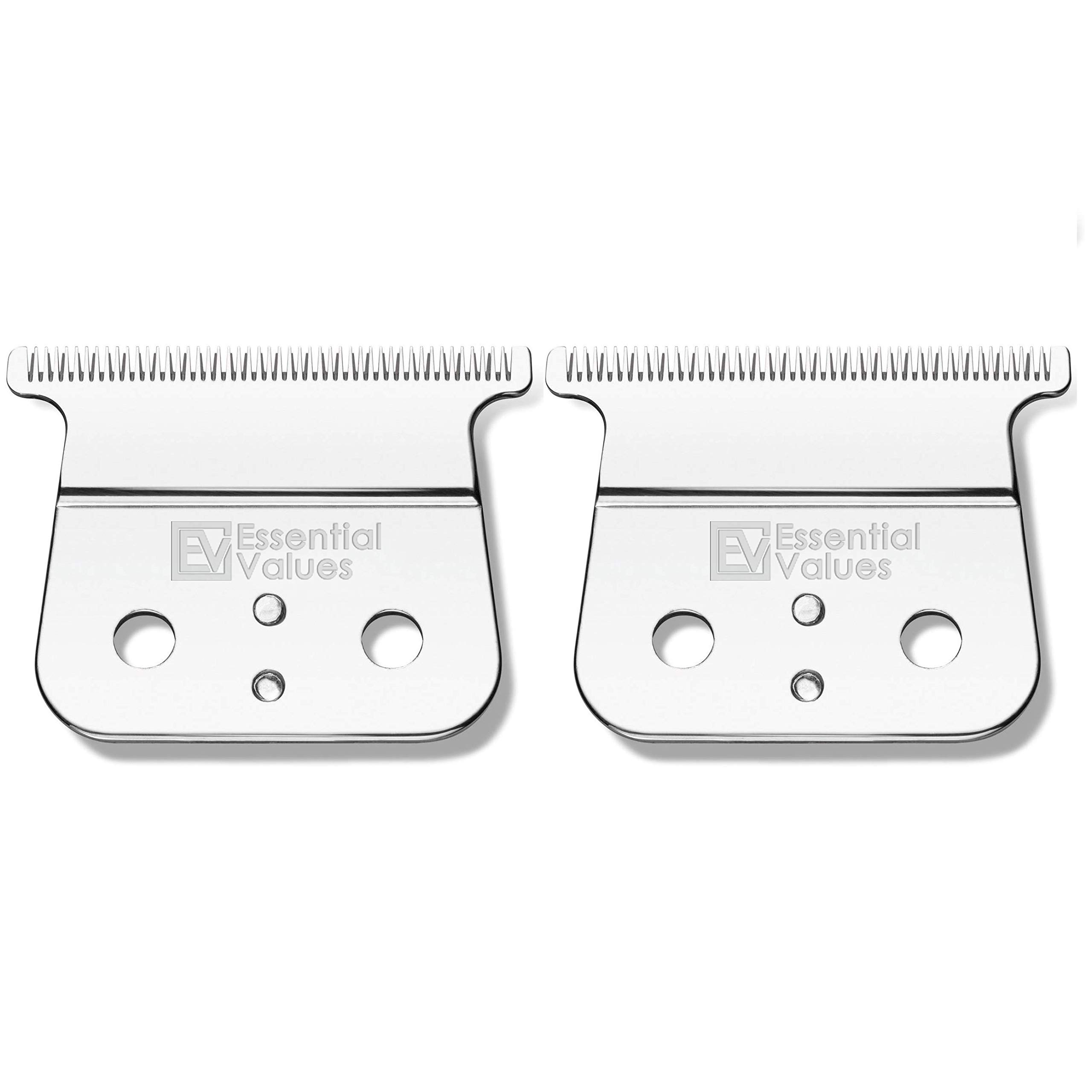 2-Pack Essential Values Out-liner Replacement Blades for Andis Shaver (#04521) – Aftermarket Replacement For Models GTO, GTX, GO Hair/Beard Trimmers | Made from the Finest Carbon Steel