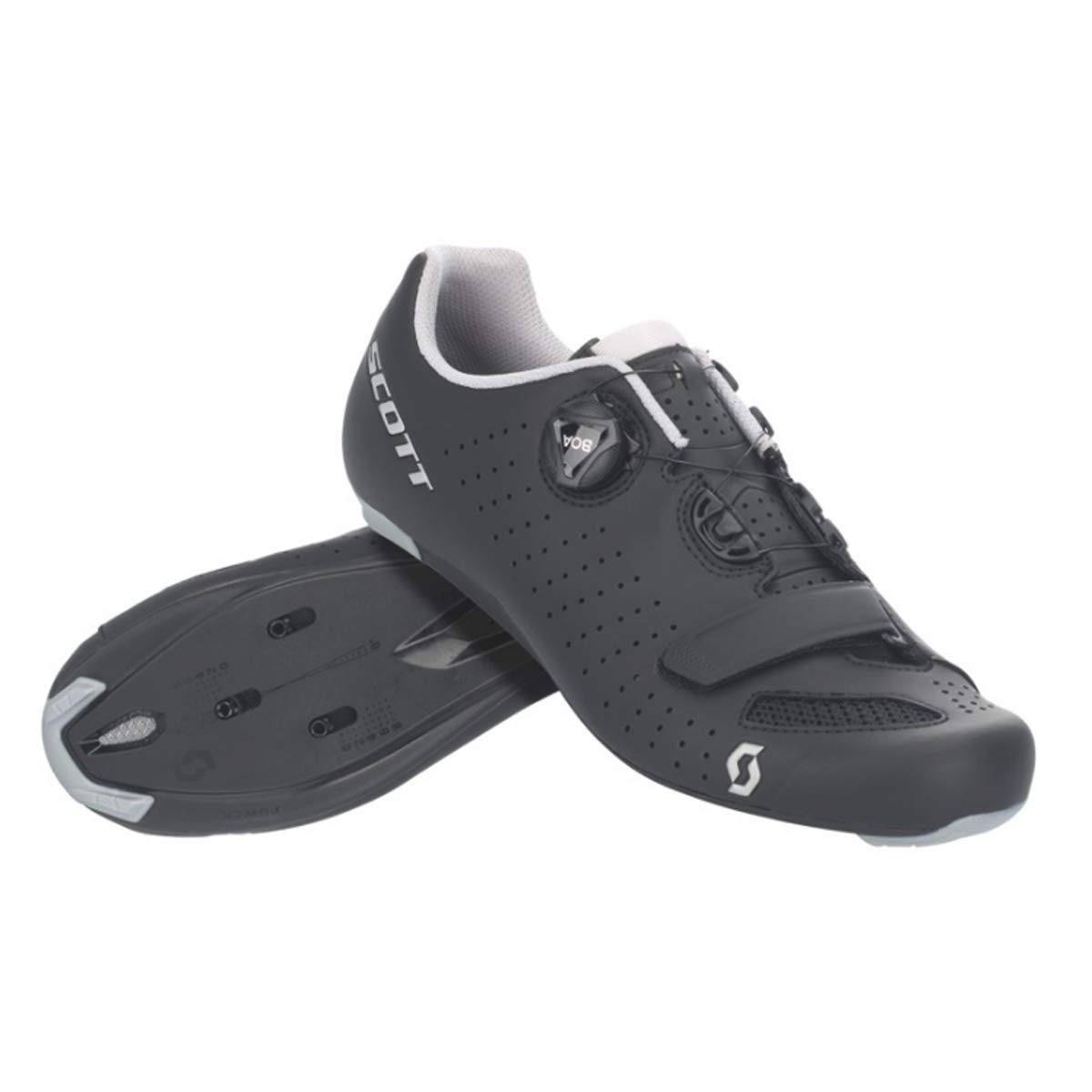 Scott Comp Boa Road Shoes BLACK-SILVER 46