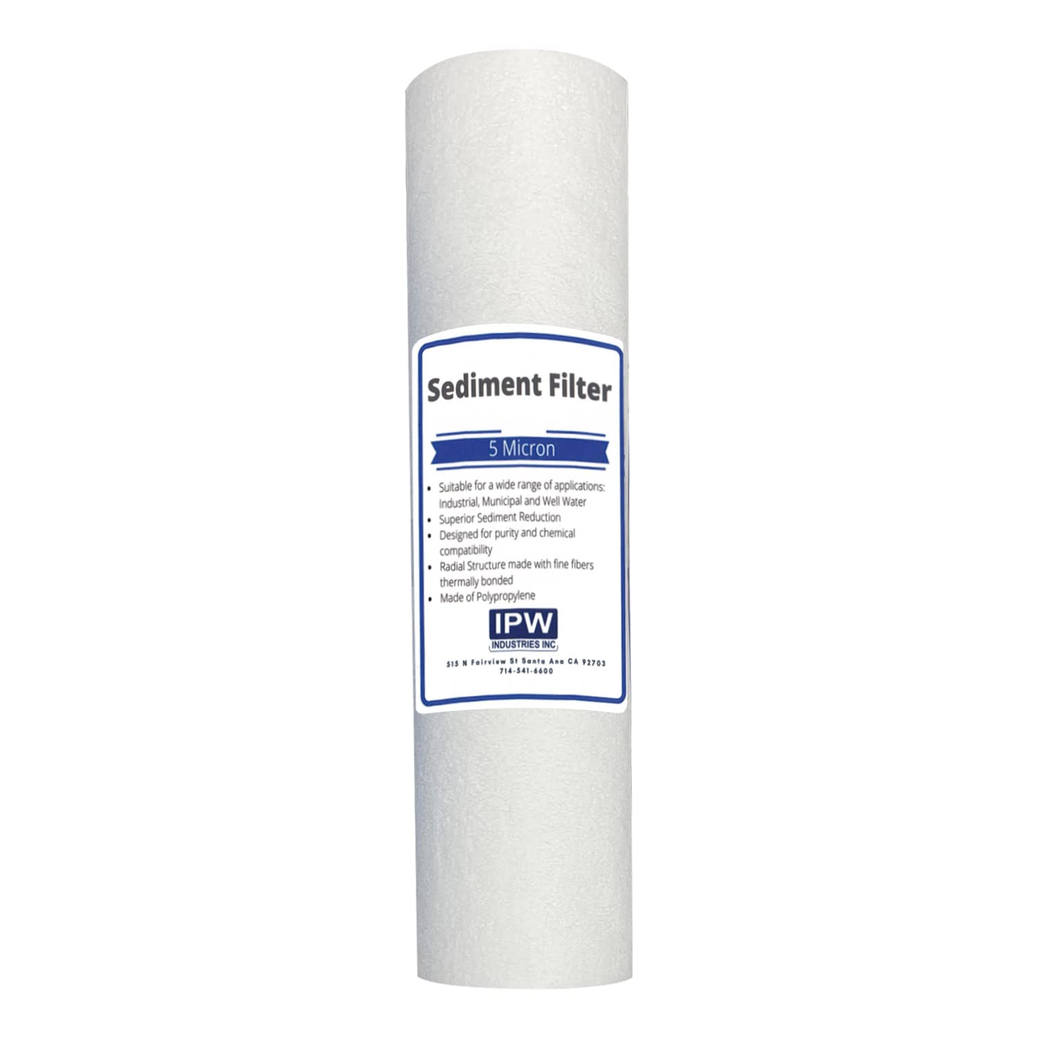 IPW Industries Inc. Reverse Osmosis (RO) 10" Replacement Filter Kit (Sediment, Carbon)