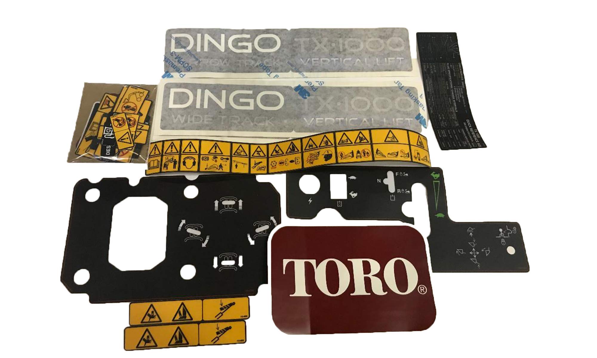 Decal Kit for Toro Dingo 1000 Narrow and Wide Track