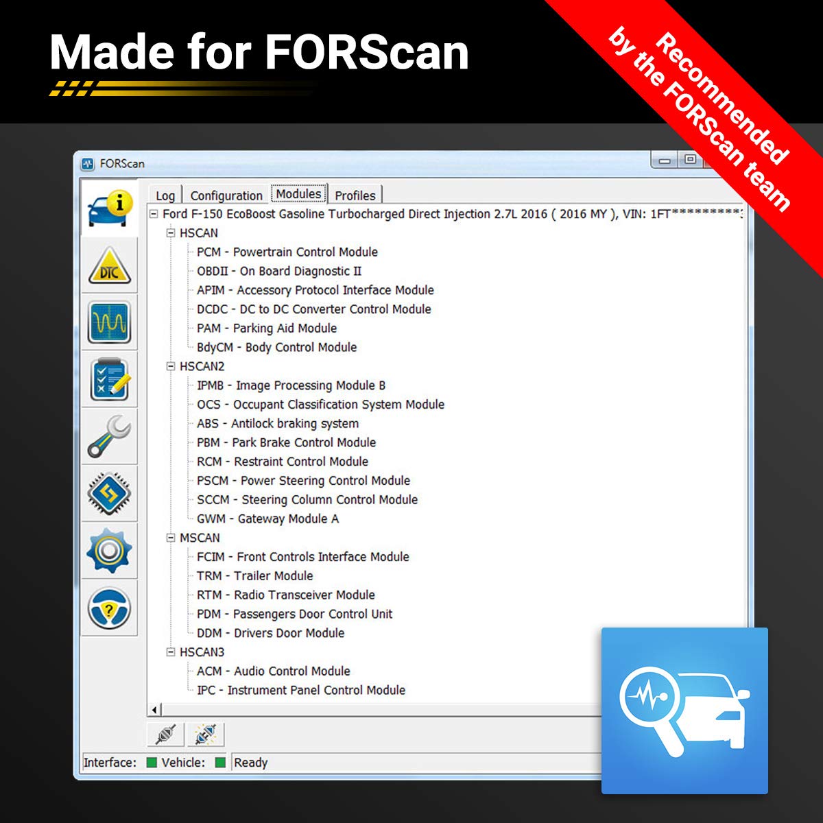 OBDLink EX FORScan OBD Adapter