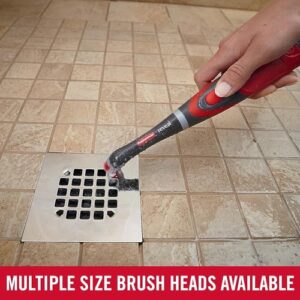 Rubbermaid Reveal Power Scrubber with Multi-Purpose & Grout Head, Cordless Electric Battery Powered Scrub Brush, Water Resistant, for Home/Kitchen/Bathroom/Grout/Tile/Shower/Tub