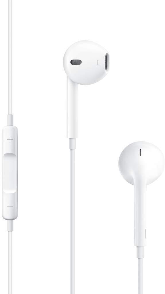 Apple EarPods in-Ear Earbuds with Mic and Remote Earbud Headphones White with Lightning to 3.5 mm Headphone Jack Adapter (Renewed)