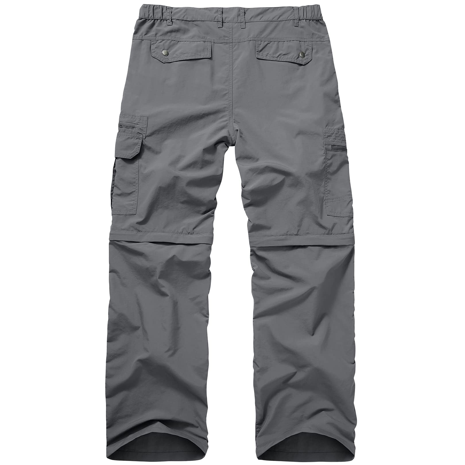 Mens Hiking Pants Convertible boy Scout Zip Off Shorts Lightweight Quick Dry Breathable Fishing Safari Pants,6101,Grey,40