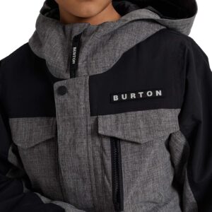 Burton Boys Covert Jacket, Heather Bog/True Black New, X-Small