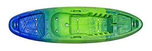 perception kayaks zip 9.5 | sit on top kayak for all-around fun | stable and fast | rear storage with tie downs | 9' 6" | earth