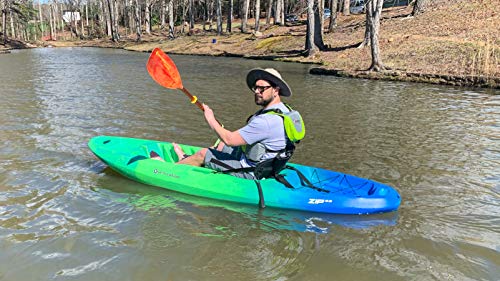 perception Kayaks Zip 9.5 | Sit on Top Kayak for All-Around Fun | Stable and Fast | Rear Storage with Tie Downs | 9' 6" | Earth