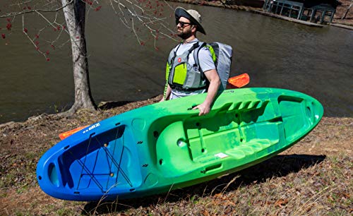 perception Kayaks Zip 9.5 | Sit on Top Kayak for All-Around Fun | Stable and Fast | Rear Storage with Tie Downs | 9' 6" | Earth