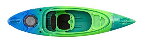 Perception Flash 9.5 | Sit Inside Kayak for Fishing and Fun | Two Rod Holders | Multi-Function Dash | 9' 6" | Earth (9331900190)